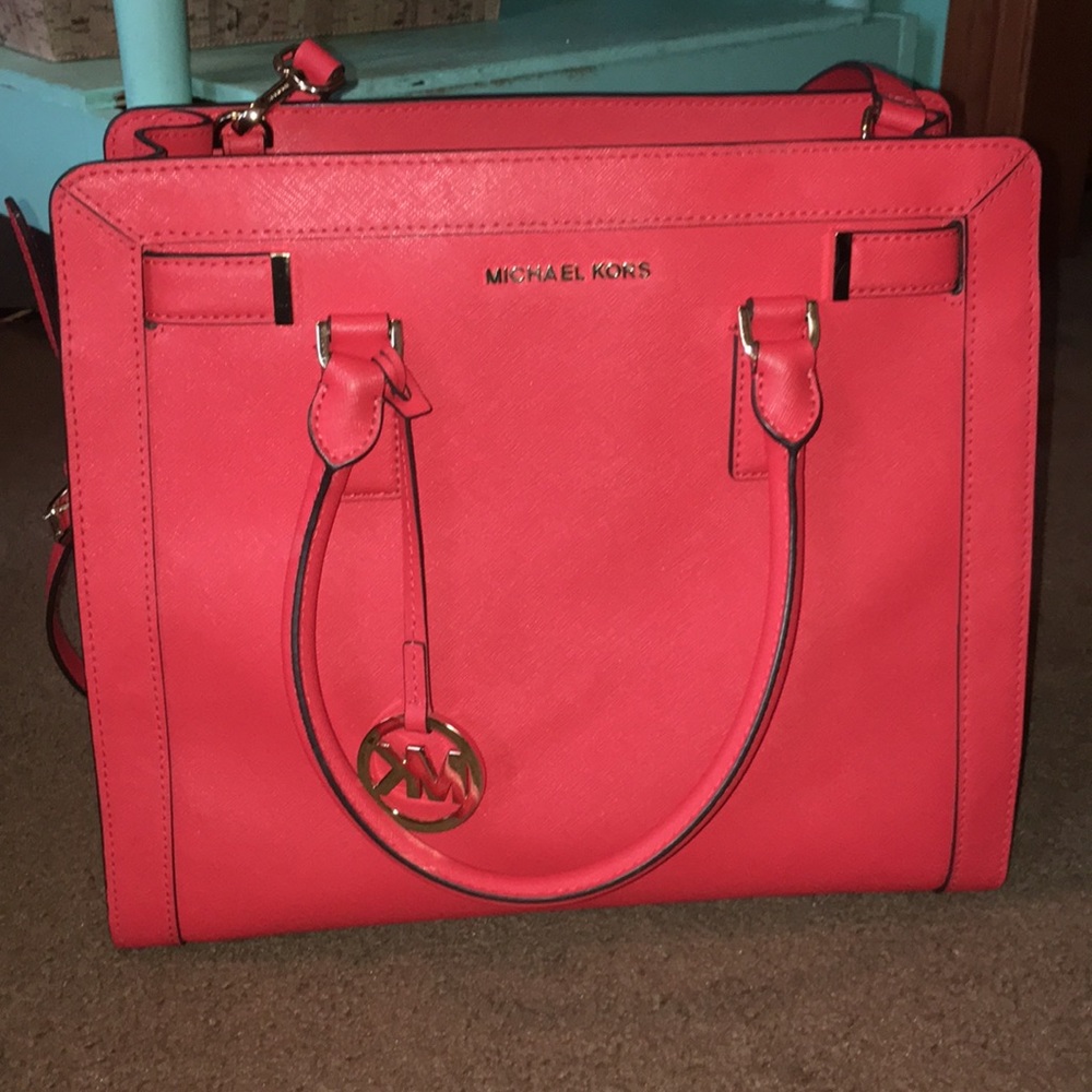 Medium/large Michael Kors mandarin orange purse